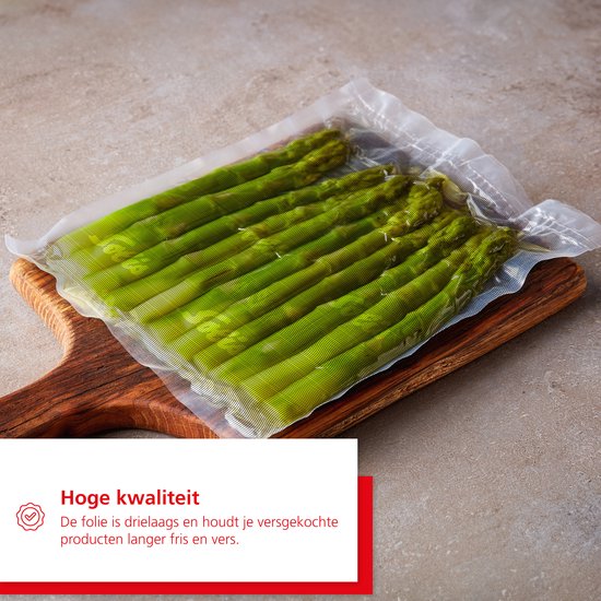 Solis Vacuumrollen - 20 x 600 cm - Geschikt voor Diepvries, Magnetron en Sous Vide Koken - BPA-Vrij - Drielaags Vacuum Rollen - Vacuumfolie Rollen - 2 Stuks