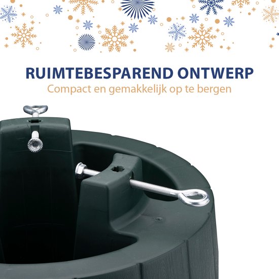 Arti Casa Kerstboom Standaard - Kerstboomvoet voor Echte Kerstboom - Kerstboomstandaard voor Binnen - Stammen tussen 35 - 130 mm