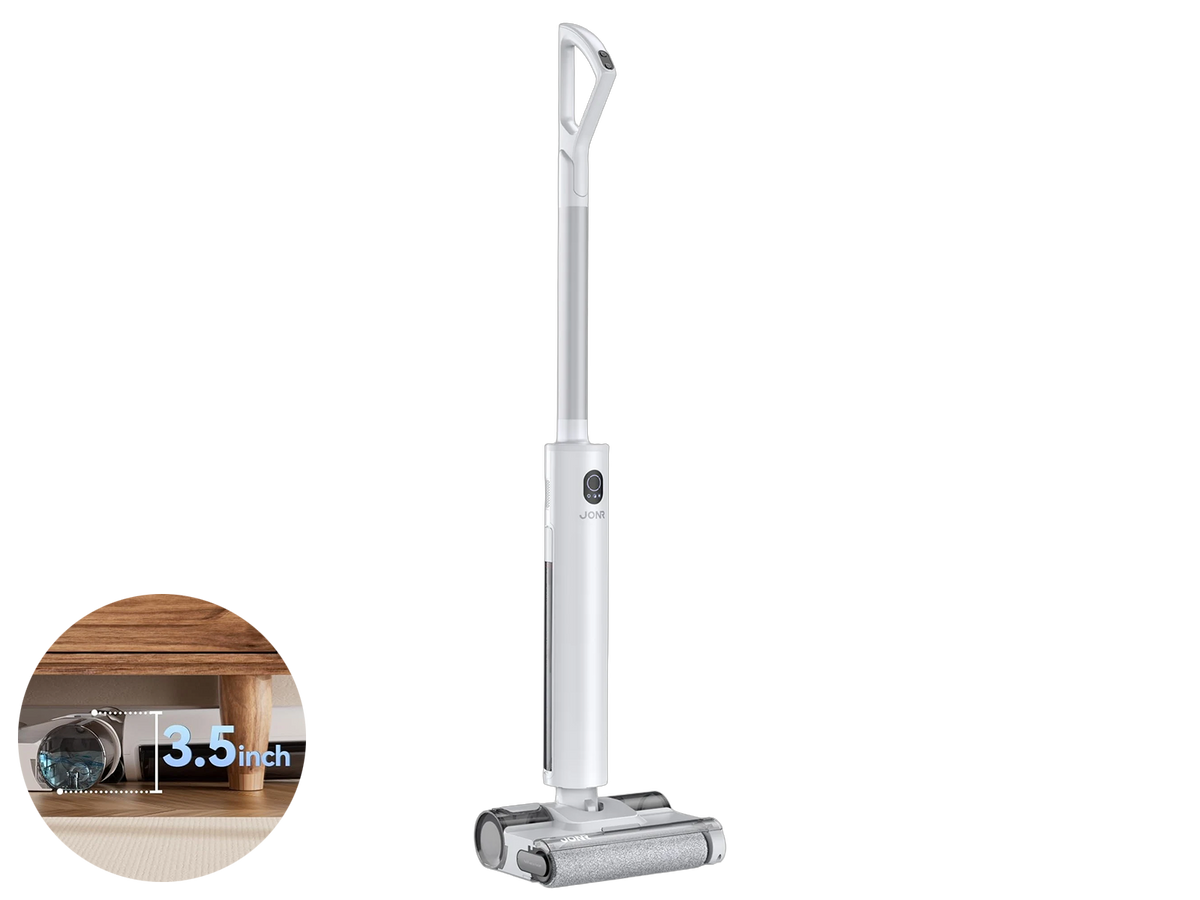 JONR S20 Pro Wet & Dry Stofzuiger Met Basisstation – 180° Platliggend Design – Natte En Droge Vloerreiniger – Wit
