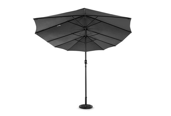 Hortensus Dubbele Parasol – UV80 & Waterbestendig – 460 x 270 x 255 cm – Zwart