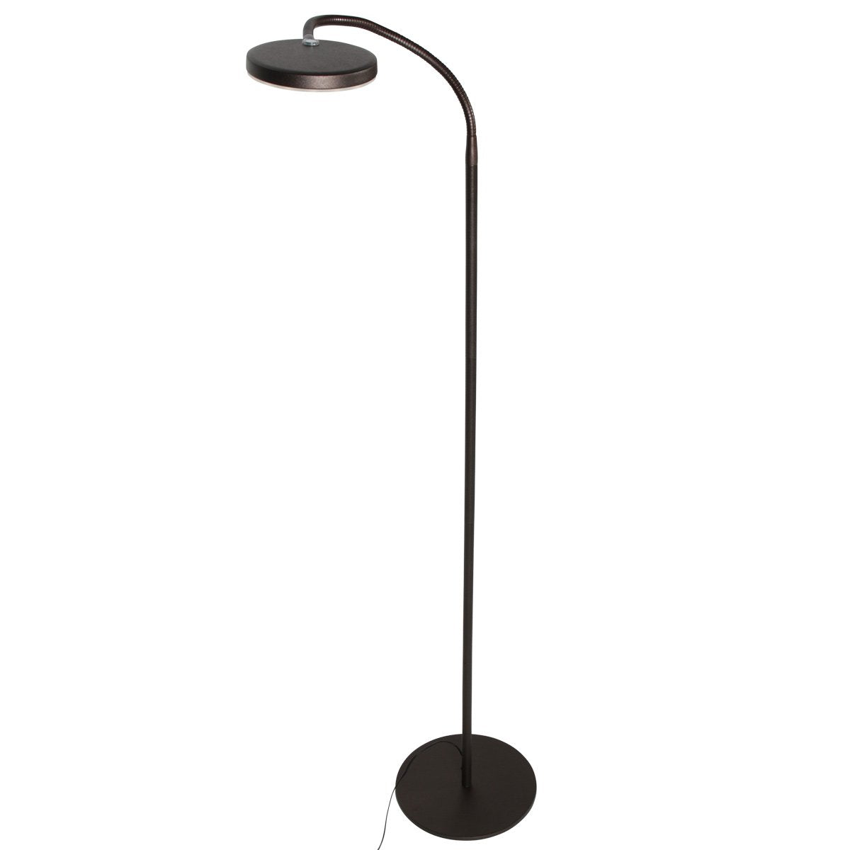 Vloerlamp Platu 3351CA - Dimbaar met instelbare lichtkleur, bruin kunststof en metaal, trendy design, Mexlite, perfect voor binnengebruik