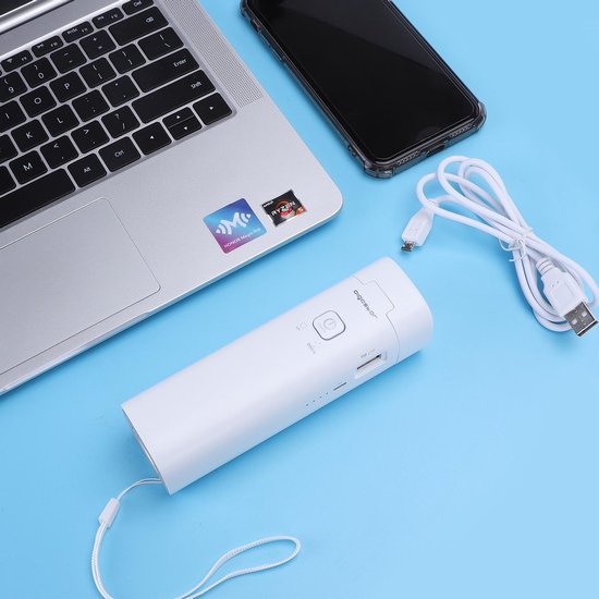 Aigostar Ivory - Bureaulamp Led - Dimbaar - USB Oplader - 3 Helderheidsniveaus - Opvouwbaar - met telefoonhouder - Wit