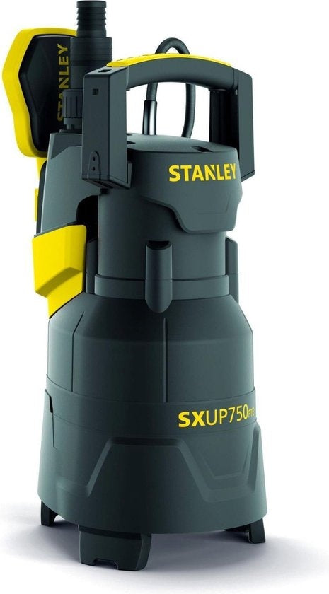 Stanley dompelpomp, vuil water, 750 W, plastic, met vlotterschakelaar, vlakafzuiging, 13500 l/h, IPX8, 10 m kabellengte