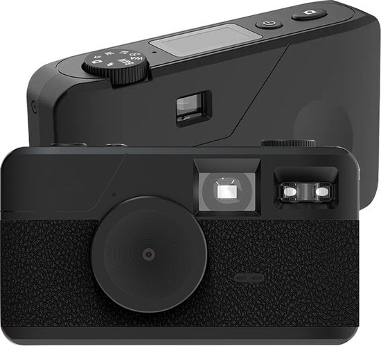 K&L Digitale Camera - Schermvrij - Oplaadbaar - 16.000 Foto's - Fotocamera - Vintage - Inclusief 32GB - Duurzaam - Zwart