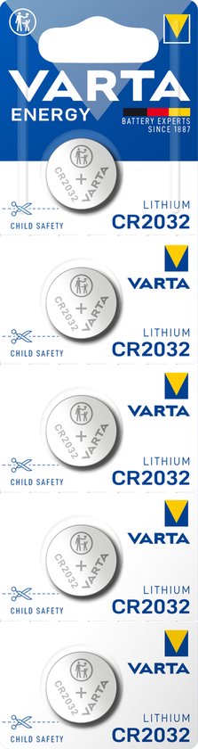 VARTA ENERGY LITHIUM Knoopcel batterij CR2032 5 pack