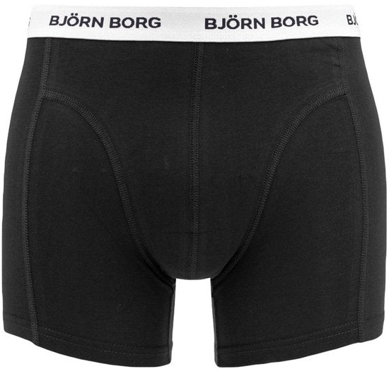 Björn Borg Katoenen Stretch Boxershort Heren - Zwart/Print/Blauw - 5 stuks - Heren onderbroeken - Boxer - Maat M