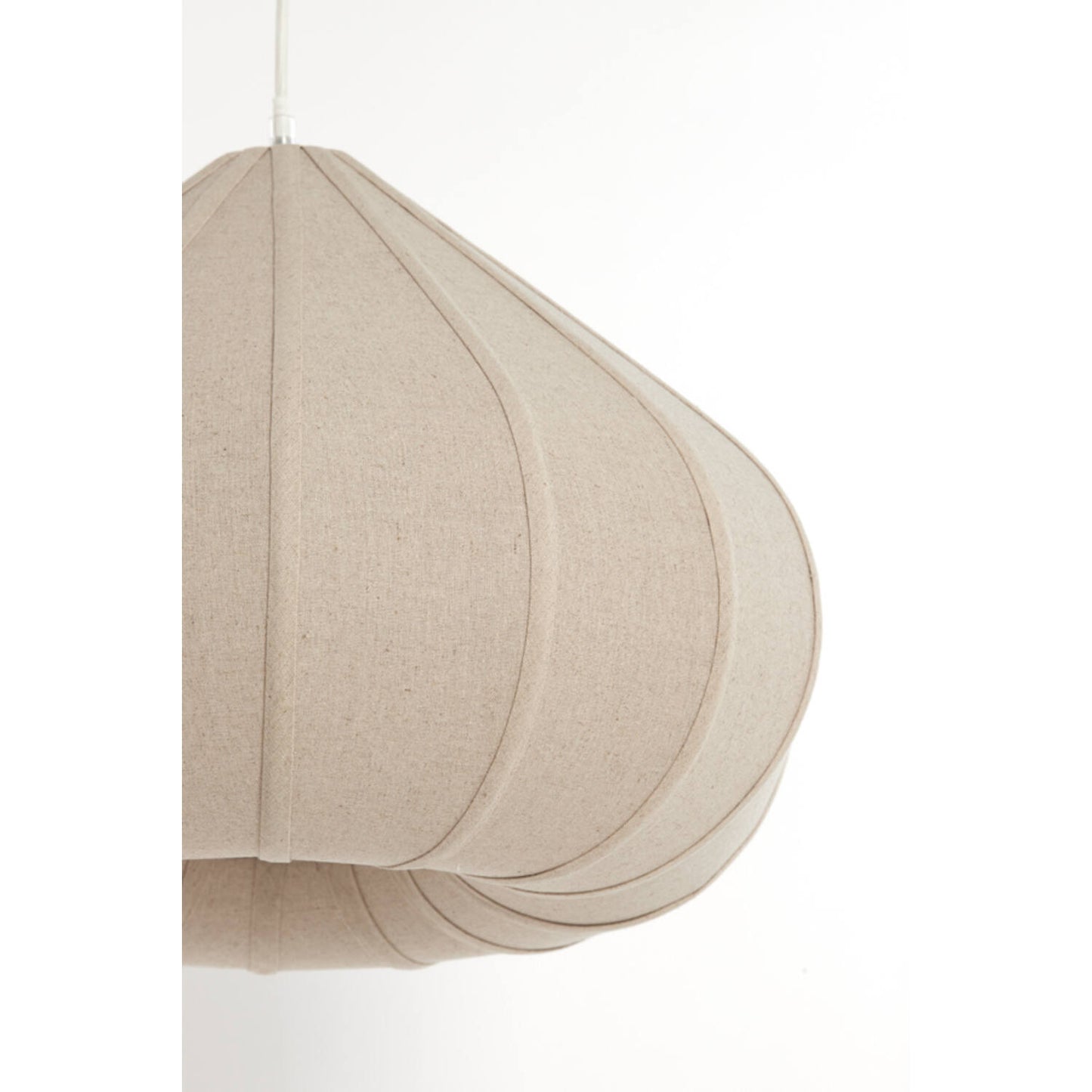ZUBEDA Hanglamp - Ø60x42,5 cm - linnen naturel