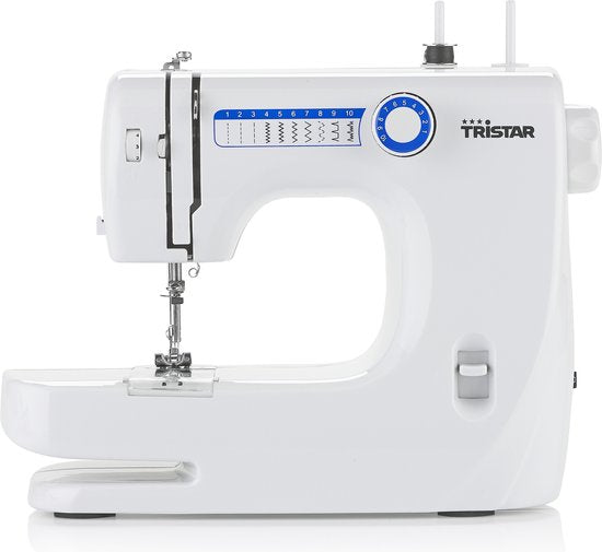 Tristar SM-6000 Naaimachine - Beginners - Naaimachine - 10 patronen - Lichte en Dunne stoffen - Wit