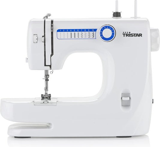 Tristar SM-6000 Naaimachine - Beginners - Naaimachine - 10 patronen - Lichte en Dunne stoffen - Wit