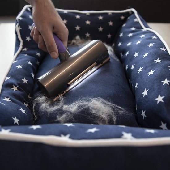 Fur Daddy Deluxe met oplaadbare batterij - dierenhaarverwijderaar voor kleding - herbruikbare pluizenroller voor moeiteloze verwijdering van kattenhaar en hondenhaar - zelfreinigende pluizenborstel