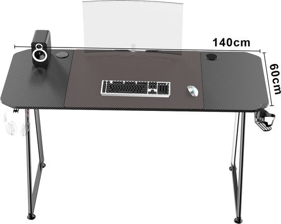 Game bureau - gaming bureau - computertafel - 140 x 60 cm