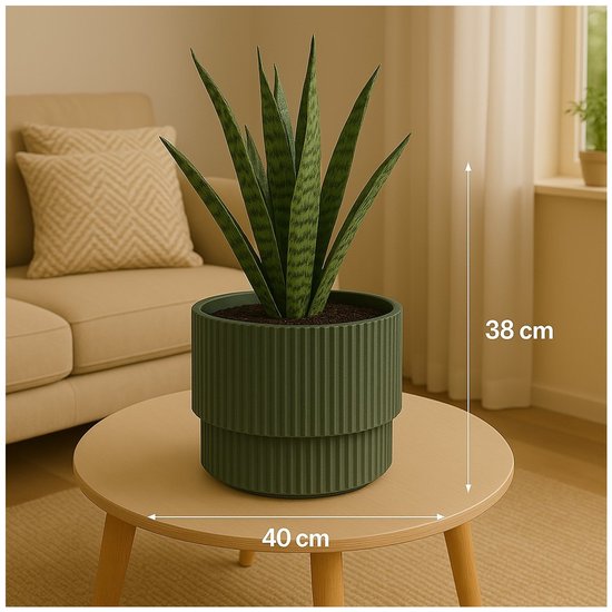 No Brand Pot milly d40cm groen - Kunststof
