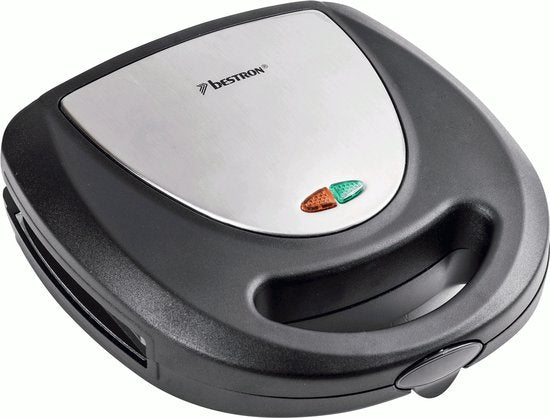 Bestron Tosti apparaat - ASM8010 - 760W - 3-in-1 Tosti's, wafels en grillen - Anti aanbaklaag - Grijs - 5 jaar garantie