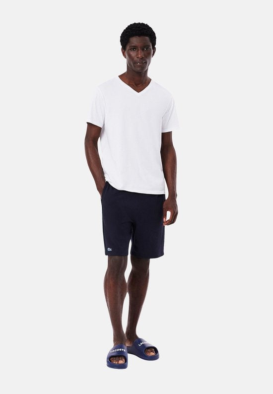 Lacoste Slim Fit V-Hals T-Shirts 3-Pack Wit Heren - Korte Mouw - Maat M