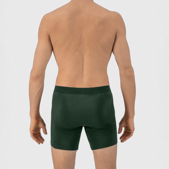 Fibershirts Anti-Zweet Boxershort - Ingebouwde Zweetpad - Ademend MicroModal - Anti-Transpiratie - Heren - Maat XXL - Groen