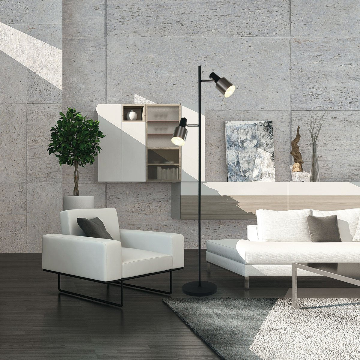 Vloerlamp Anne Lighting Fjorgard - Zwart