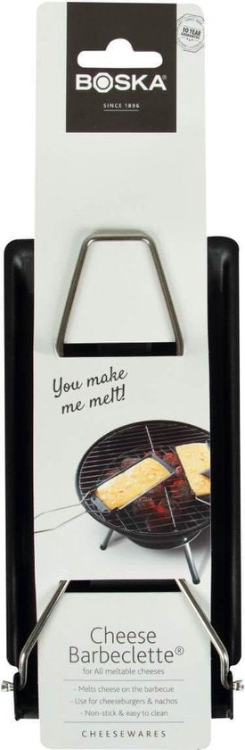 Boska Cheese Barbeclette® - voor BBQ - Kaaspannetje met Spatel - Zwart - 175x85 mm