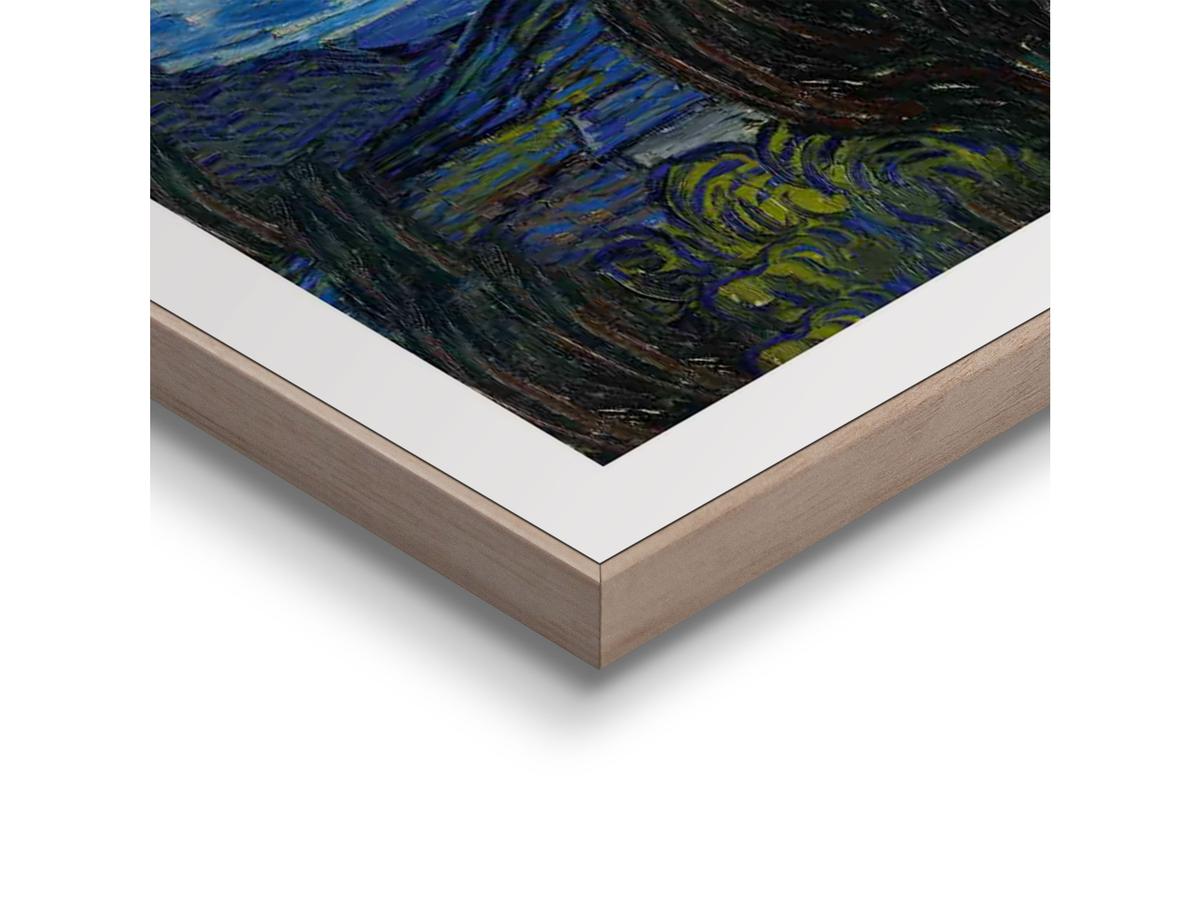 OrangeWallz Van Gogh The Starry Night - Houten Lijst - 50 x 70 cm