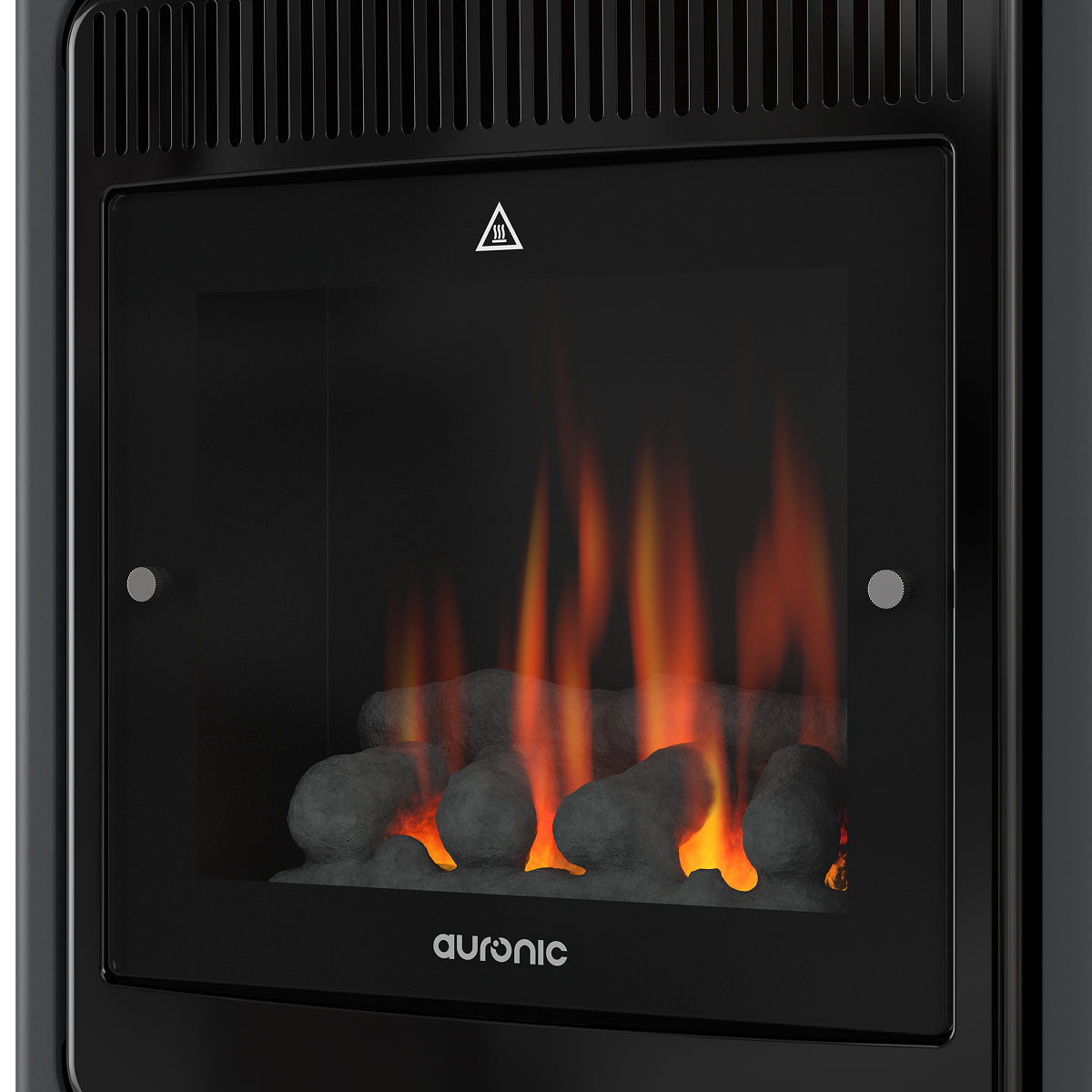 Auronic Mobiele Gaskachel – 3400W – Vlameffect – 2 Warmtestanden – Tot 50 m²