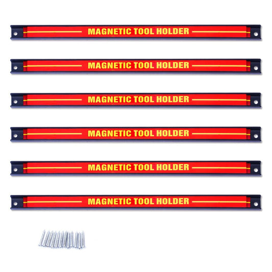 Coast Magnetische Wand Gereedschapshouder - 6 stuks - 46 cm Rood en Zwart