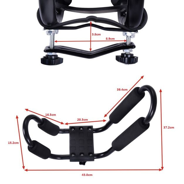 Coast Kajakdrager Set - 4x Kajakdrager Universeel