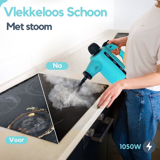 Spalax 14-in-1 Stoomreiniger - Krachtig Stoomapparaat vloer, badkamer, bank & tapijt - Handstomer - Vlekkenreiniger - Handstoomreiniger voor kleding - Tapijtreiniger - Steam Cleaner
