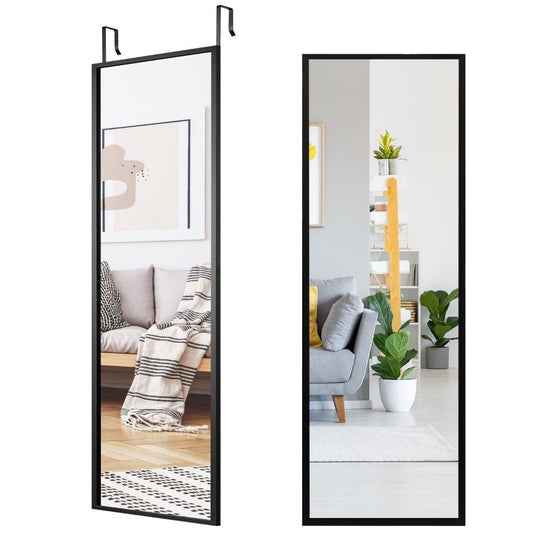 Coast Wandspiegel - Hoogte Verstelbaar - Zwart - 107cm x 36,5cm