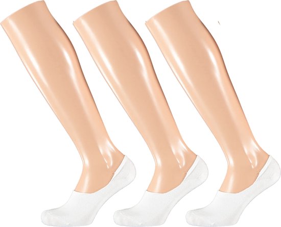 3-paar No Show lage sneaker sokken - Footies kousenvoetjes - 38 - Zwart