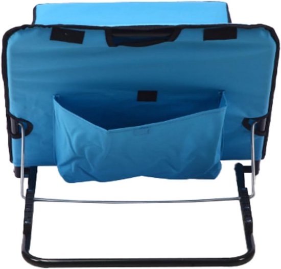 Ceruzo Strandmat Set 2 – Verstelbare Rugleuning – Opvouwbaar – Aqua Blauw