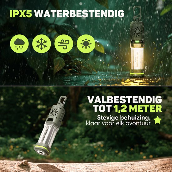Vulpes Goods® Repeller - 3-in-1 Muggenverjager – Oplaadbare Muggenlamp, Powerbank & Verlichting – Voor Reizen, Camping, Wandelen – Binnen & Buiten – 400LM - Magnetisch - Incl. 10 extra geurpads