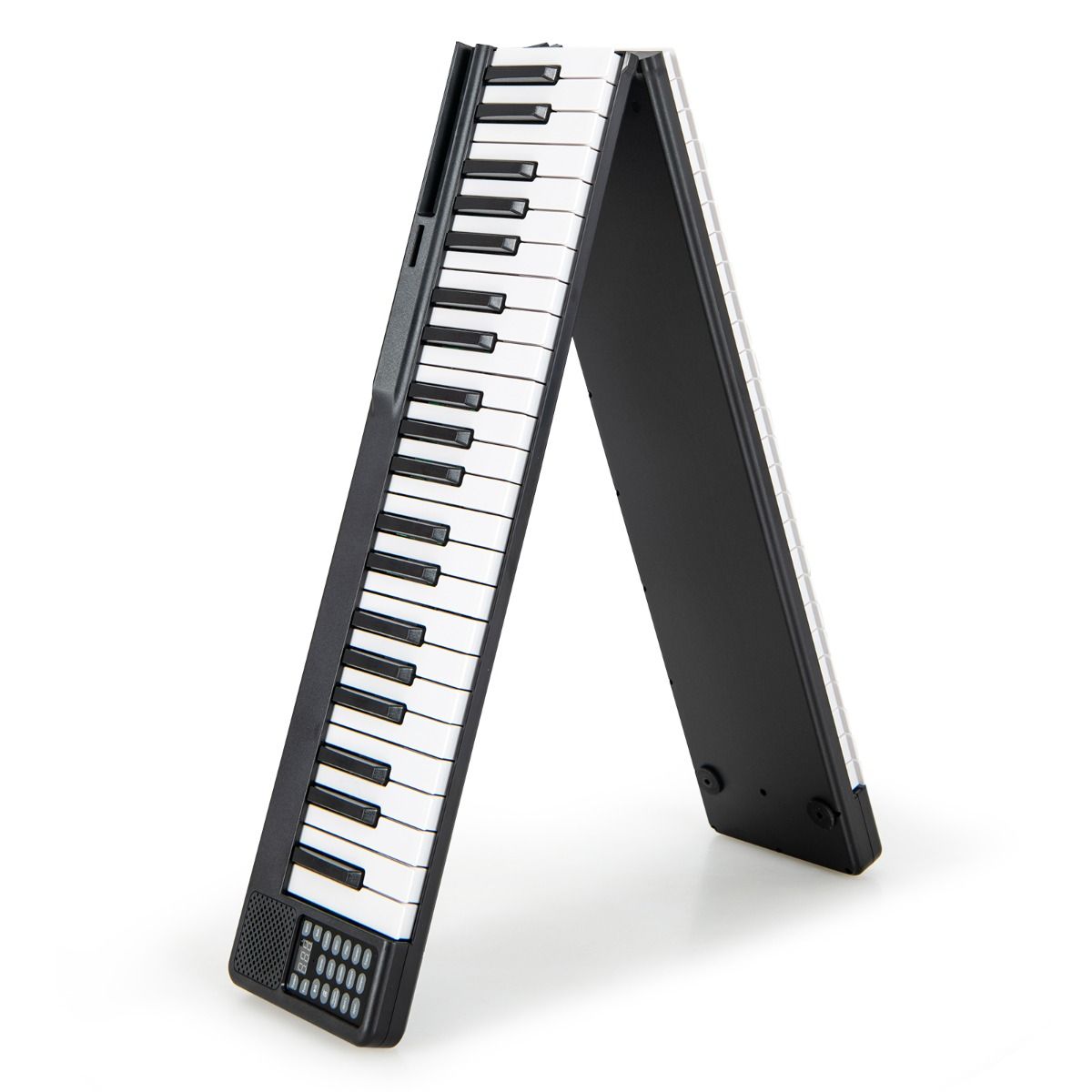 Coast opvouwbare e-keyboard opvouwbaar met 88 verlichte toetsen digitaal toetsenbord digitaal toetsenbord zwart