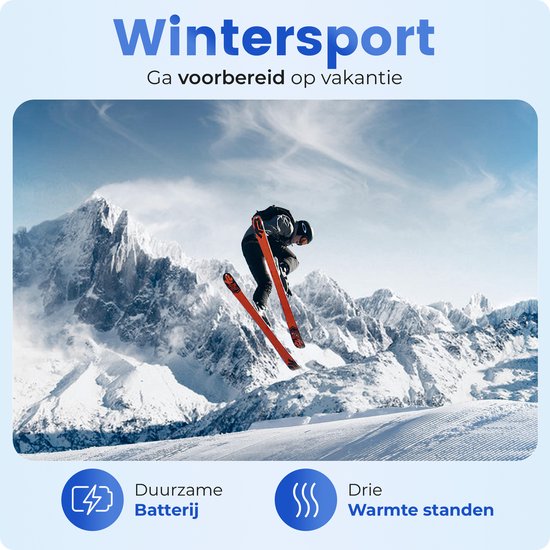 Qualitá® Verwarmde Handschoenen - Handschoenen Verwarmd - Waterafstotende - Elektrische Handschoenen Maat M - Met Touchscreen Compatibiliteit - Wintersport - Oplaadbaar - Zwart