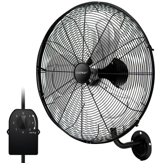Coast Ventilator - Ø56 cm - Oscillerend - 1300 RPM - 3 Standen - 56 x 42 x 68 cm - Zwart