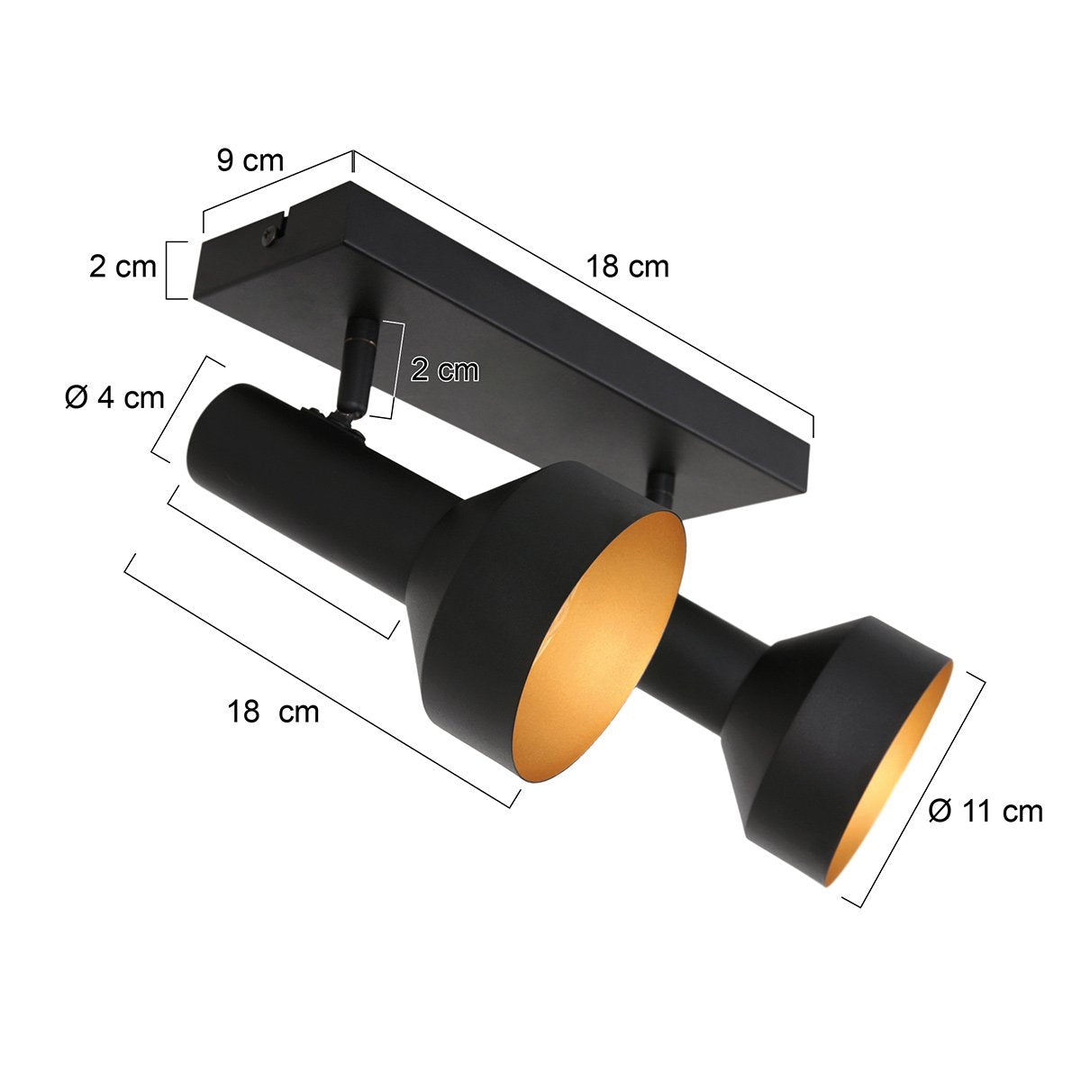 Anne Lighting spots Bundel - zwart - metaal - 3336ZW