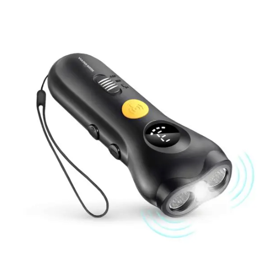 Vulpes Goods® – Ultrasone Anti Blaf Apparaat Elite – 13 x 4,5 cm – Voorzien Van 3 Modi En Variabele Frequenties En Zaklamp En USB-C Oplaadbaar – Voor Hondentraining En Gedragscorrectie – Zwart ABS Kunststof