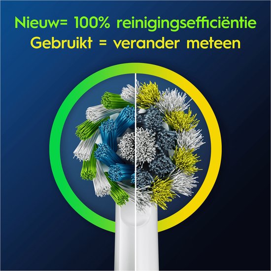 Oral-B Cross Action Pro - Opzetborstels - Met CleanMaximiser Technologie - 10 Stuks - Elektrische Tandenborstel Compatibel