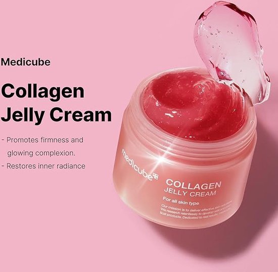 Medicube - Collagen Jelly Cream - 110 ml - Alle Huidtypes - Hydraterend - Verzorgend - Gezichtsverzorging - Korean Skincare