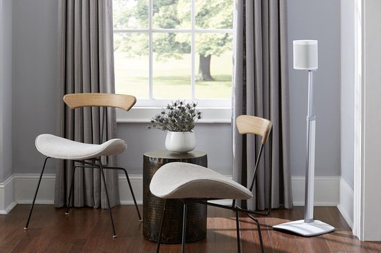 Sanus Verstelbare Vloerstandaard voor Sonos ONE, ONE SL & Play:1&3 - Wit
