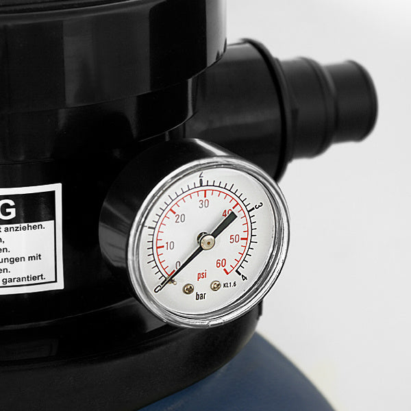 Monzana Zandfiltersysteem - 10.200 l/u 7-weg Klep Systeem - Blauw