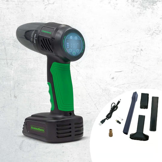 Hammersmith AirStorm Draadloze Handstofzuiger en Luchtcompressor - 5 Voorinstellingen - Automatische Uitschakeling - LED-display