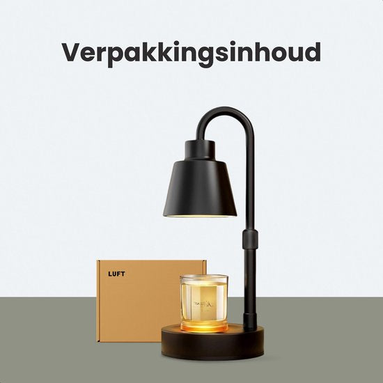 Kaars verwarmer - Zwart - Tafellamp - Geurbrander - Oliebrander - Candle Warmer Lamp - Kaars Verwarmer - Wax Warmer - Sfeerlamp - Zwart
