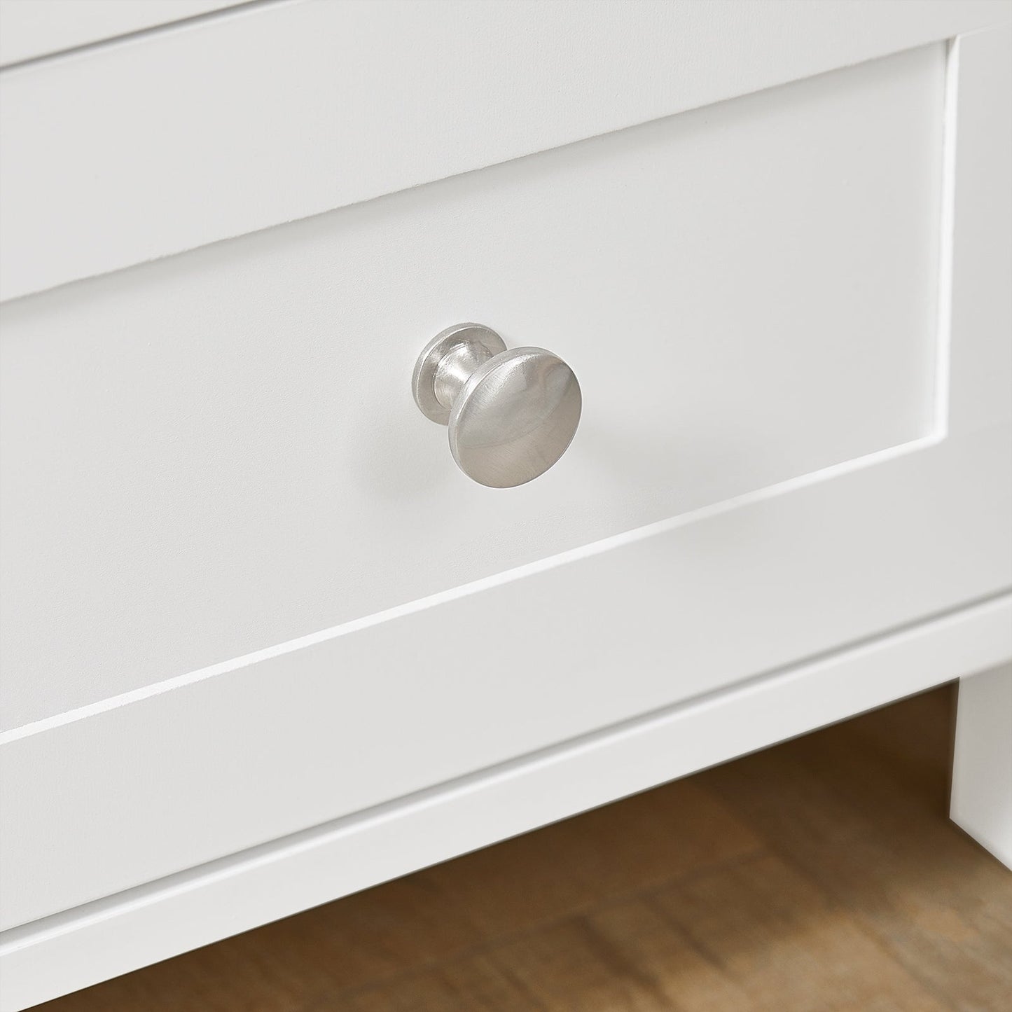 SoBuy Hoog bijzetkastje - Kantoor opbergmeubel - Max. 45KG - 30 x 28 x 74 cm - Wit