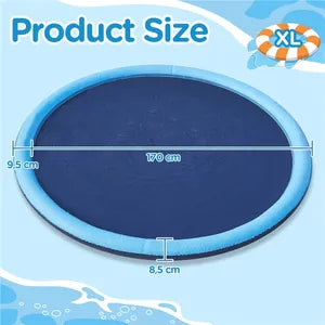 Yaheetech Hondensproeimat 170 cm – opvouwbaar, antislip, blauw