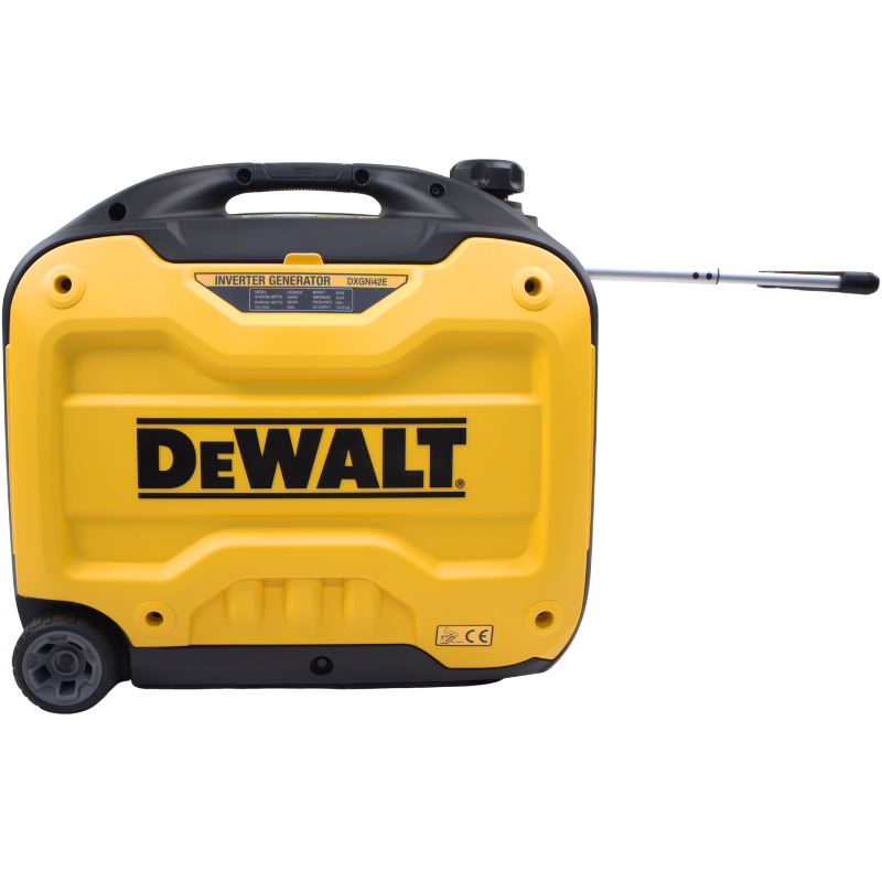 DeWALT DXGNi42E Inverter Benzine Generator 4200W – Geel/Zwart – 59,5 x 45 x 50 cm
