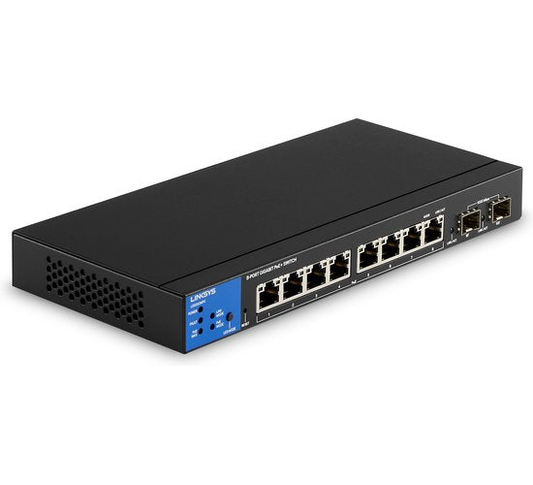 Linksys LGS310MPC - Netwerk Switch - Gigabit - Managed - 8 Poorten - PoE+ - Zwart