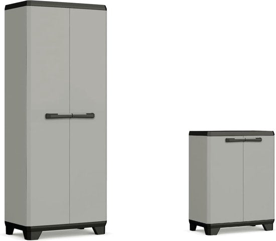 Keter Planet Lage Kast - 1 plank - 68x39x90cm - Grijs/Zwart