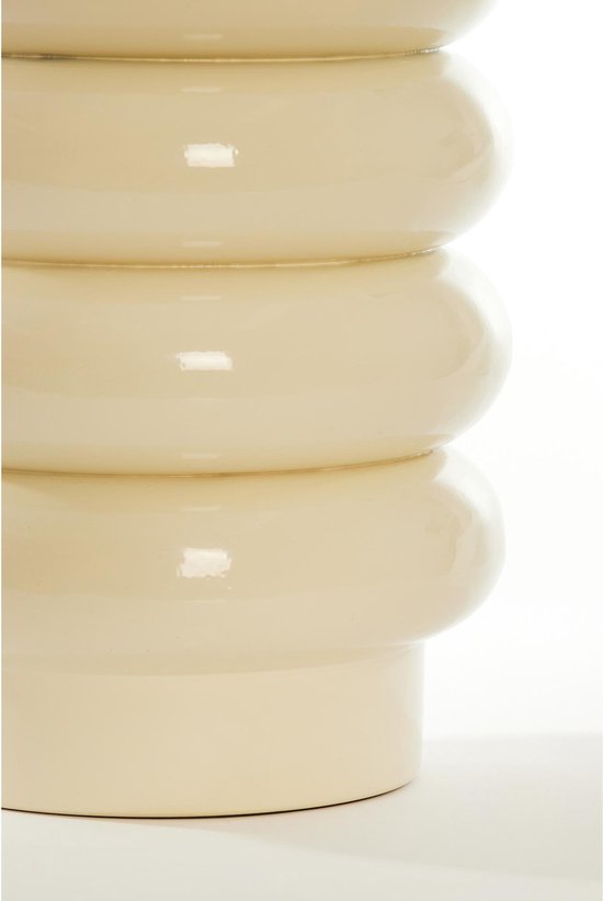 Light & Living Bijzettafel Mirogi - Crème - Ø30cm - Modern