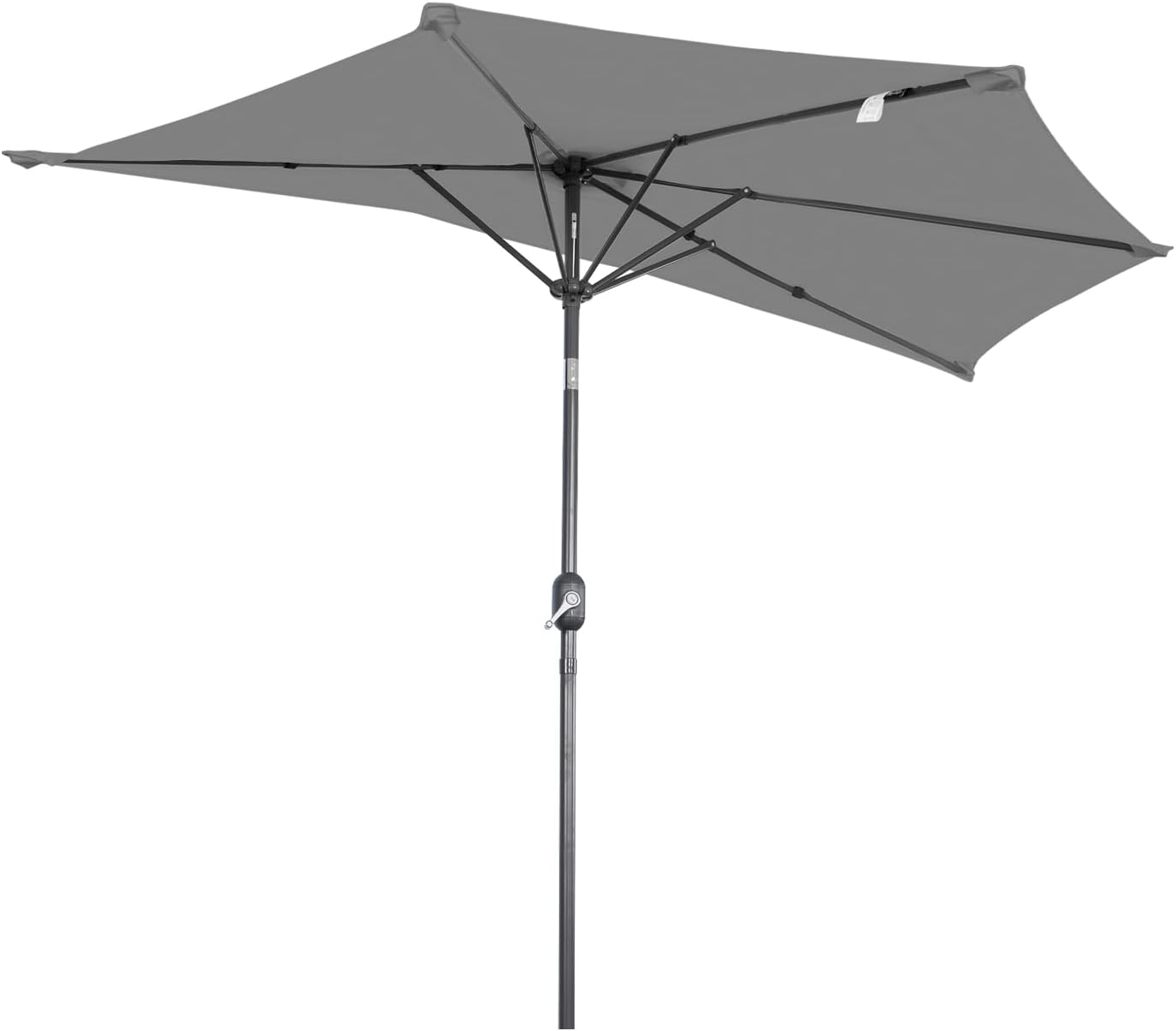 Angel Living Balkonparasol - Halfrond - 265 x 130 cm - Grijs