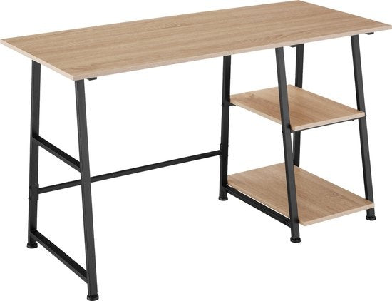 tectake® - Bureau Paisley 120x50x73,5cm - indrustrieel - lichtbruin - 404697