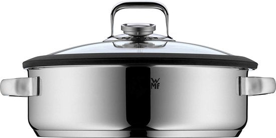 WMF Vitalis - Stoom- en Braadpan - Ø 28 cm - RVS - Met Deksel - Geschikt voor Inductie
